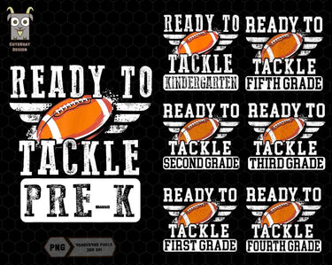 Ready To Tackle Grade Level T-Shirt *Back to School Sale*